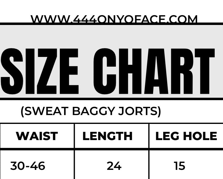 444® PLAIN BAGGY SWEAT JORT
