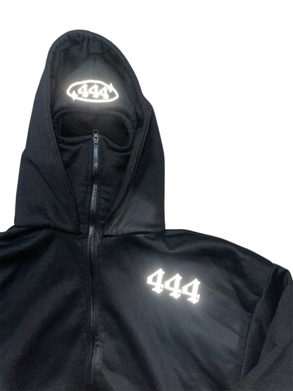 444® REFLECTIVE BALACLAVA CROP HOODIE