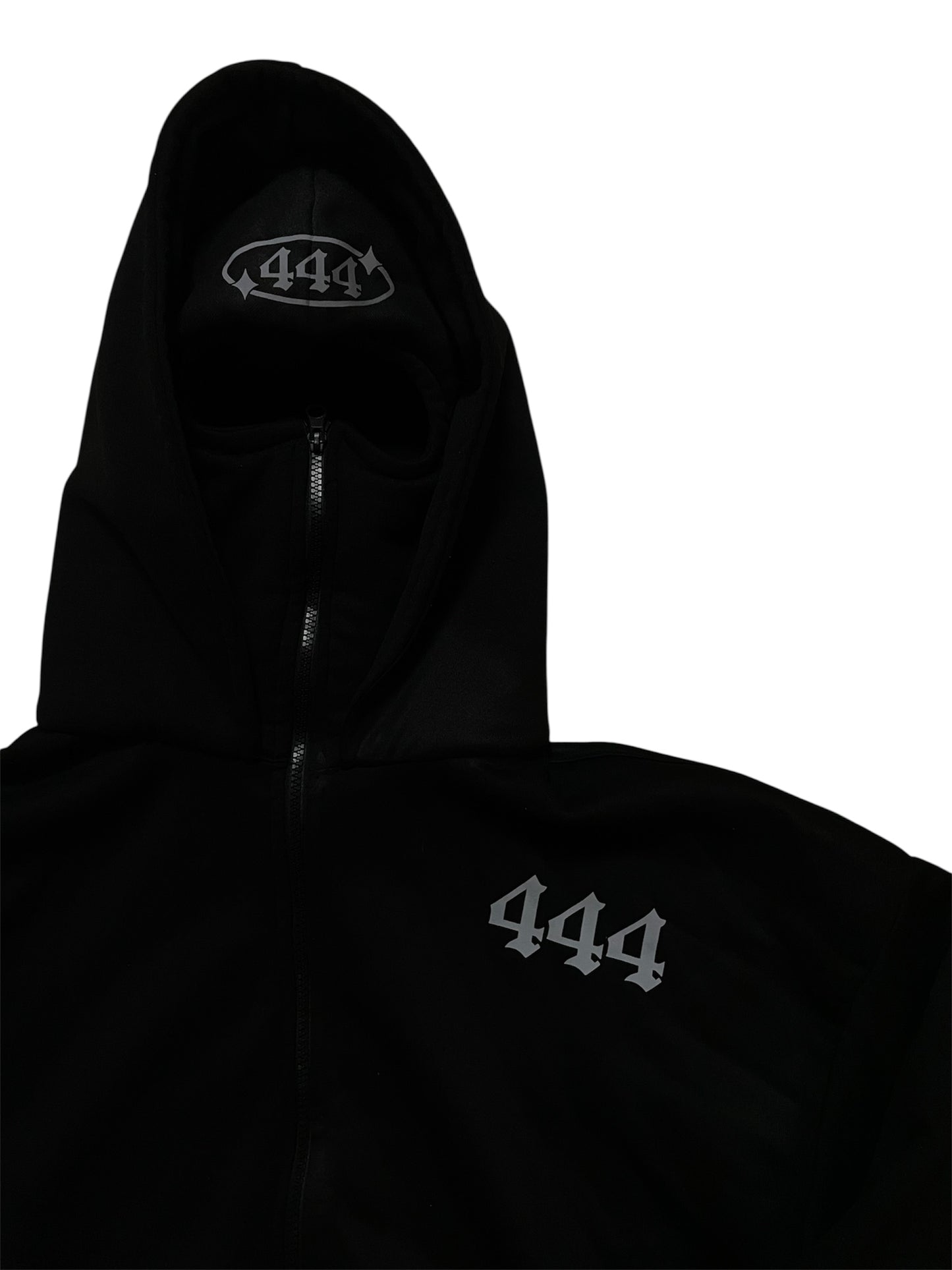 444® REFLECTIVE BALACLAVA CROP HOODIE