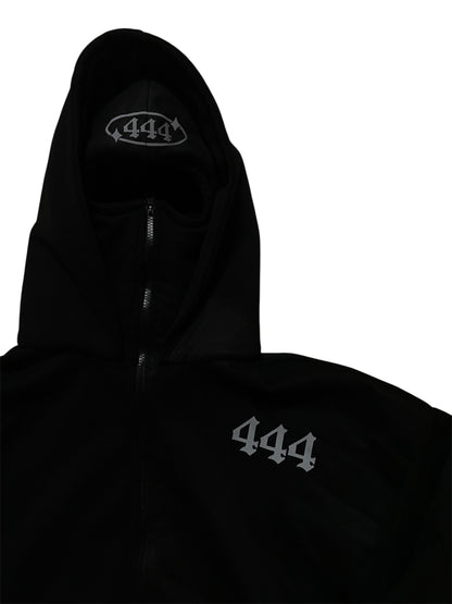 444® REFLECTIVE BALACLAVA CROP HOODIE