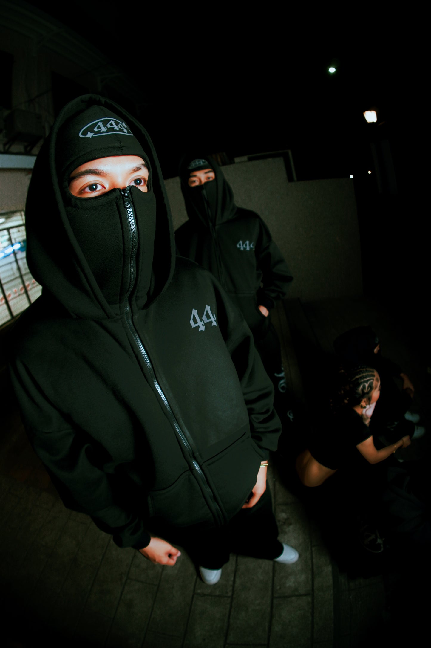 444® REFLECTIVE BALACLAVA CROP HOODIE