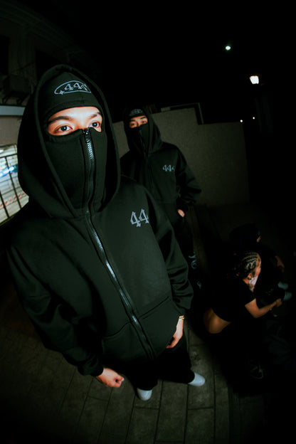 444® REFLECTIVE BALACLAVA CROP HOODIE
