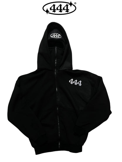 444® REFLECTIVE BALACLAVA CROP HOODIE