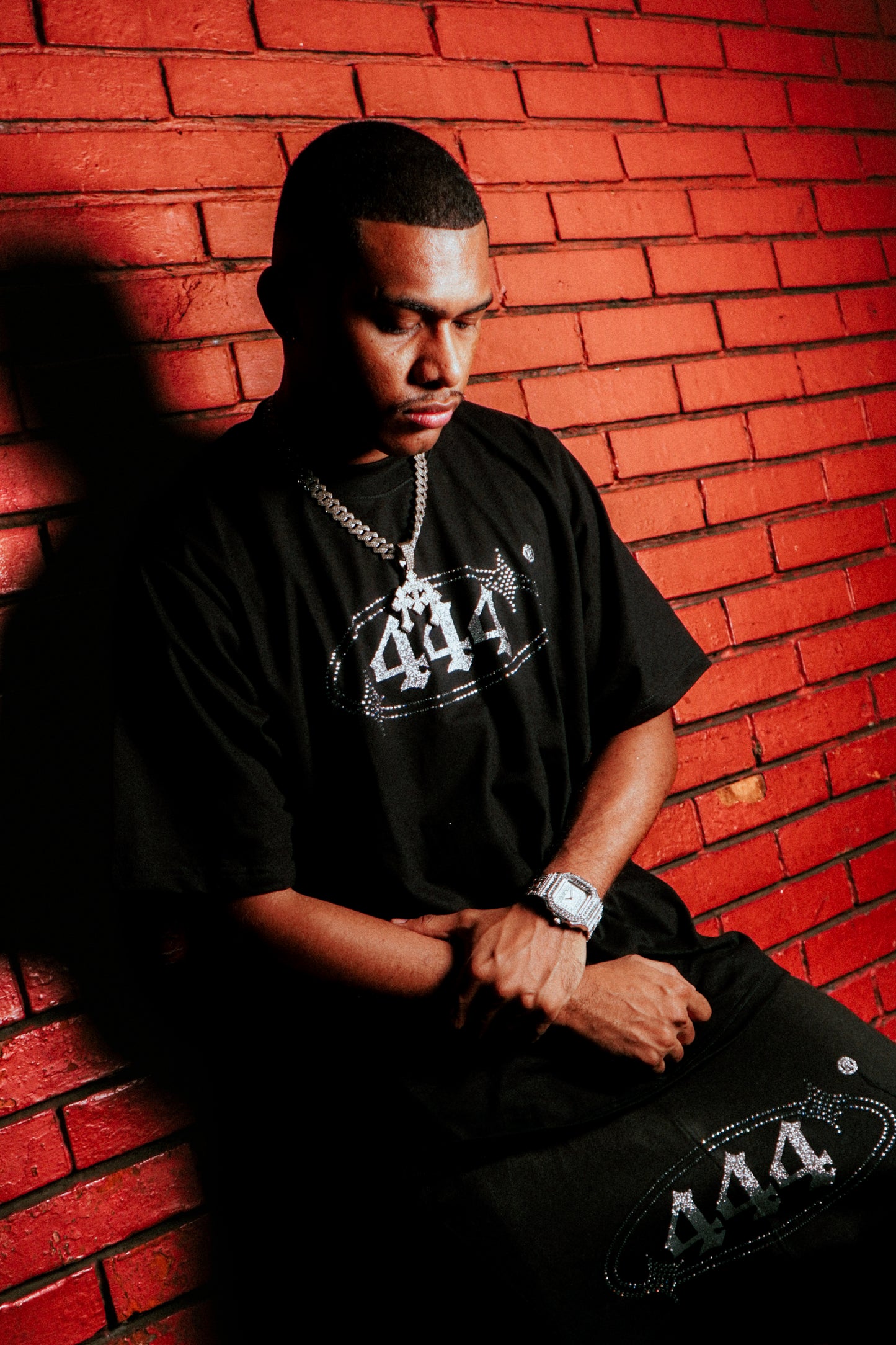 444® SWAROVSKI BAGGY JORTS