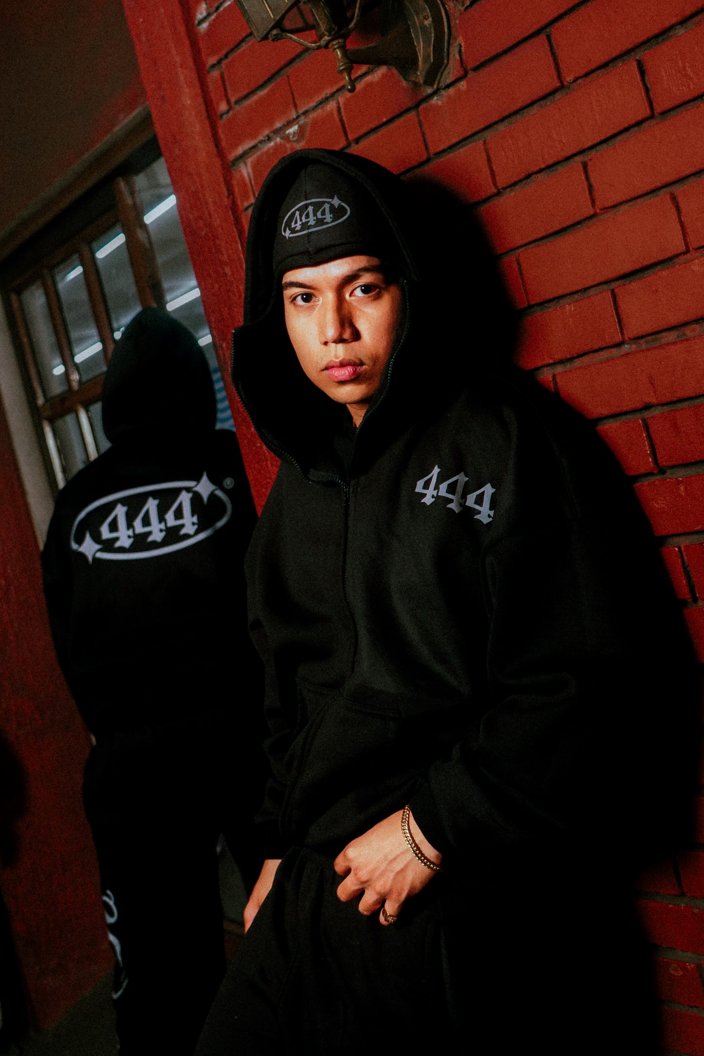 444® REFLECTIVE BALACLAVA CROP HOODIE