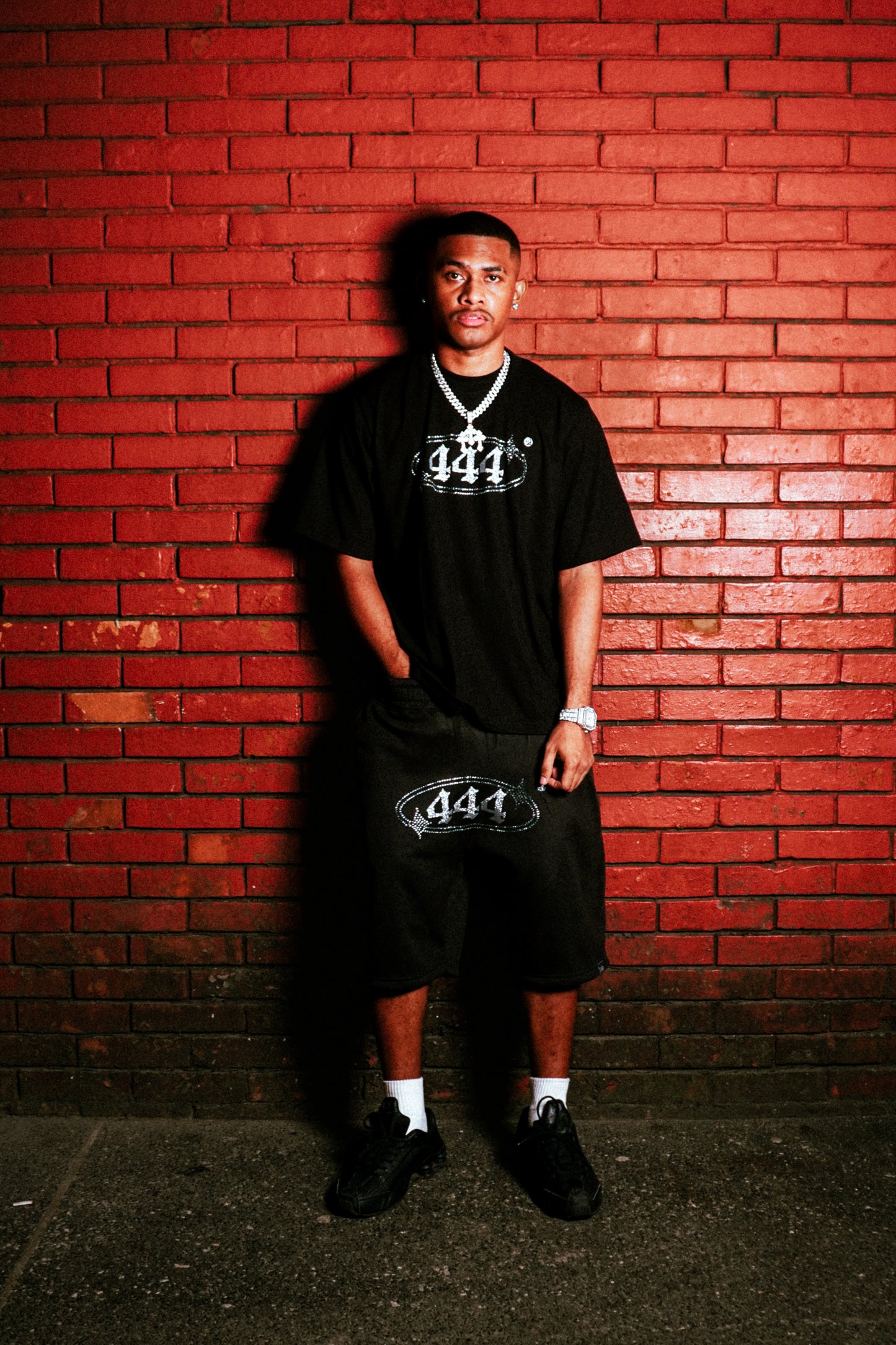 444® SWAROVSKI BAGGY JORTS